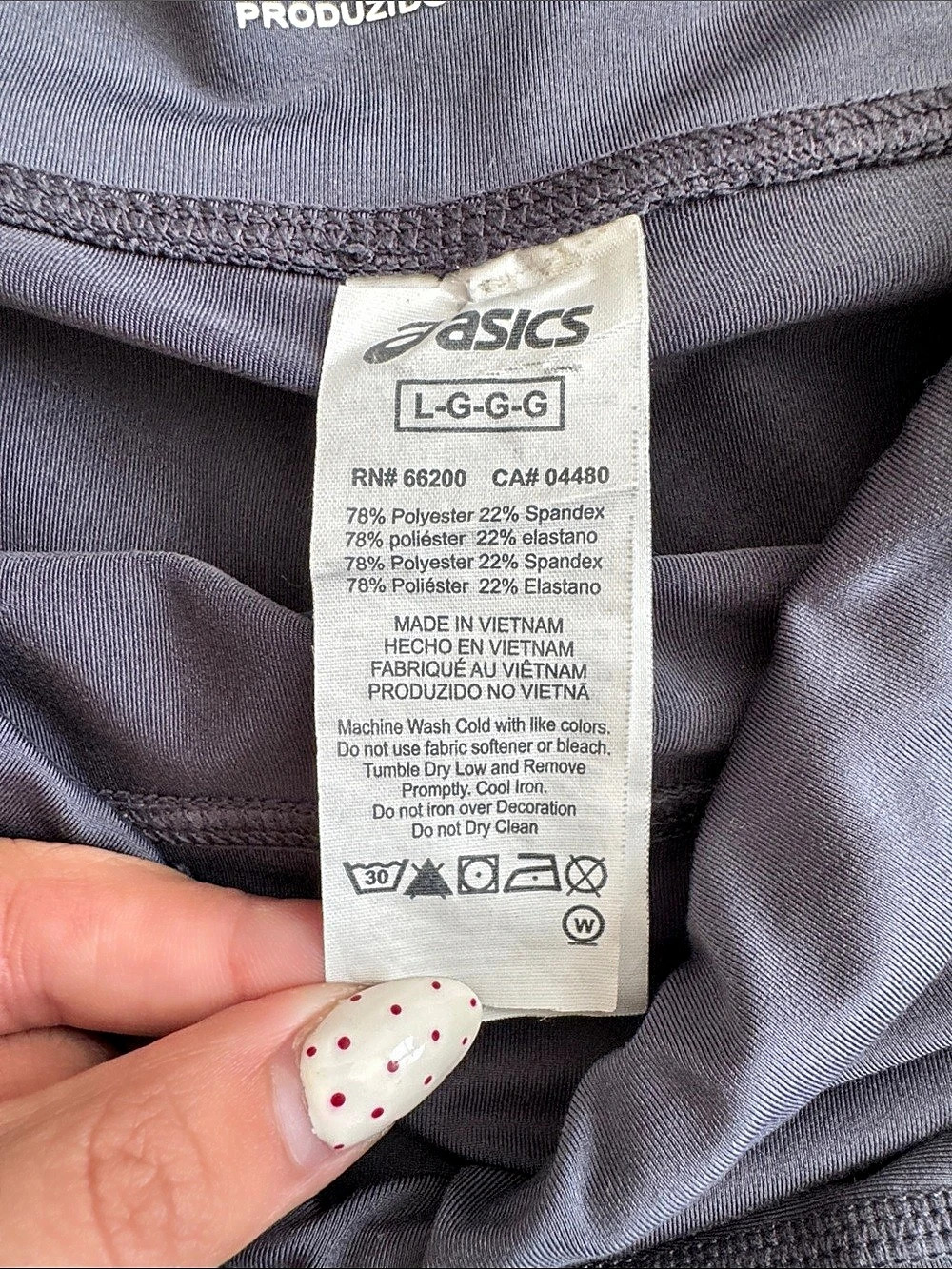 ASICS Athletic Circuit Nylon Spandex Compression Shorts Gray Large - Picture 6 of 7